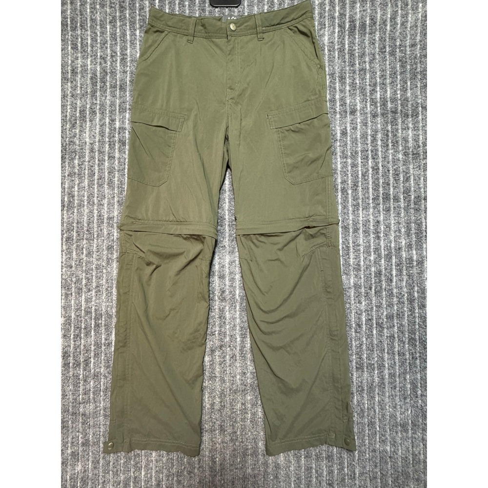 REI Co-Op Girls Convertible Pants XL (18) Olive Green Hiking Outdoors Gorpcore